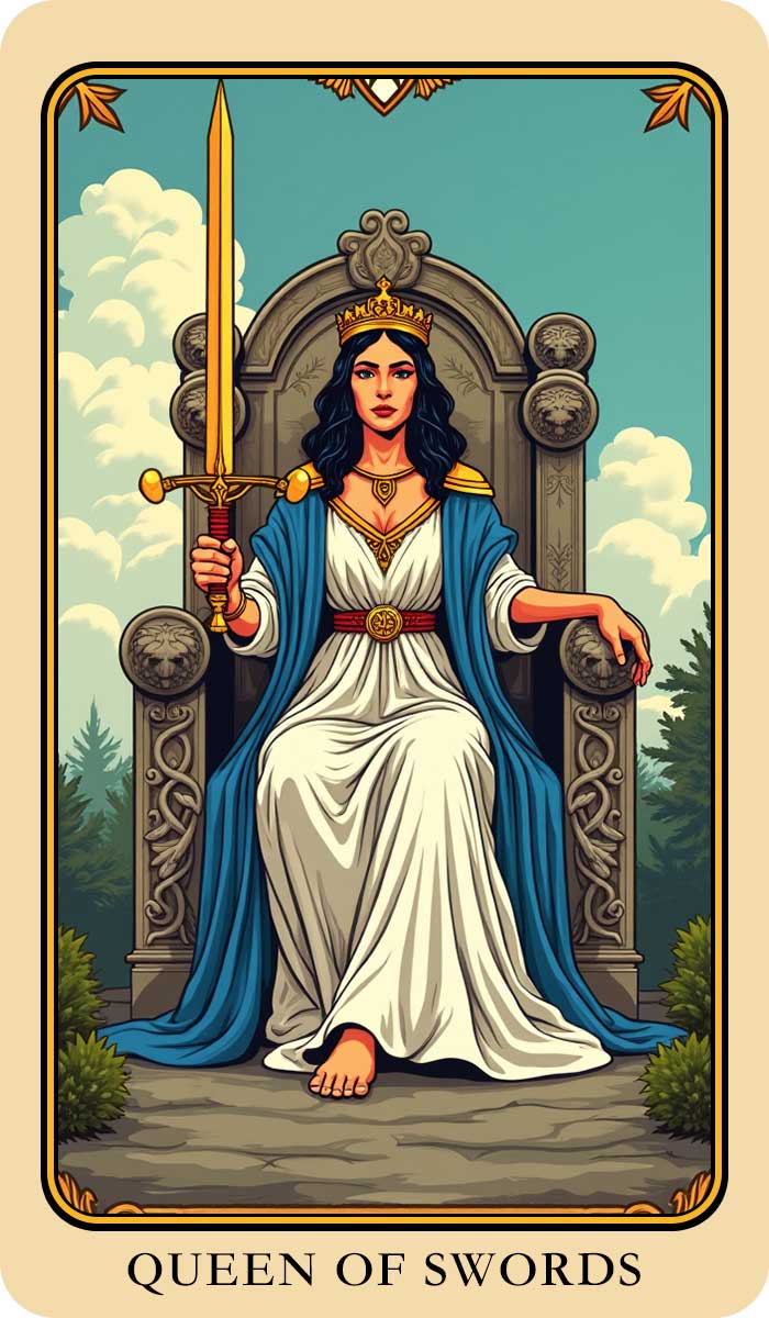 Queen Of Swords Tarotica Queen Of Swords Tarotica